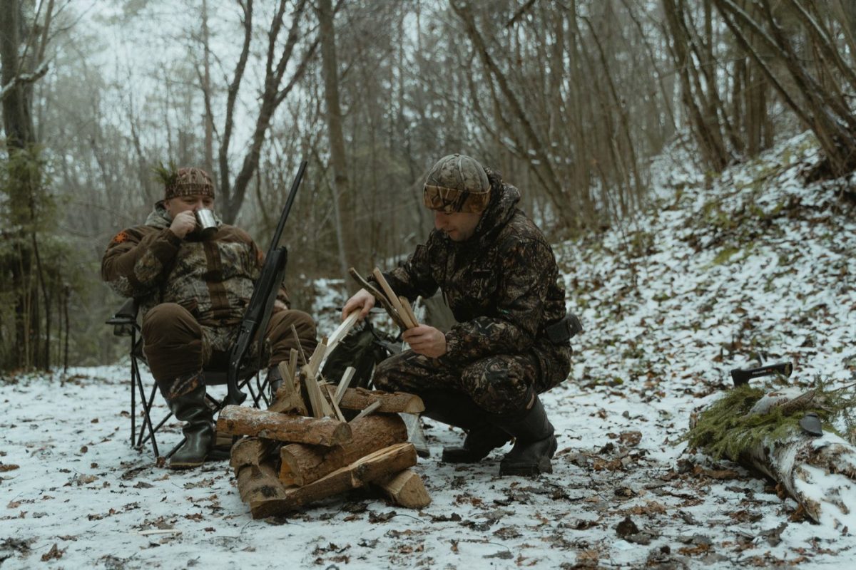Itinéraire type pour une sortie de chasse en forêt