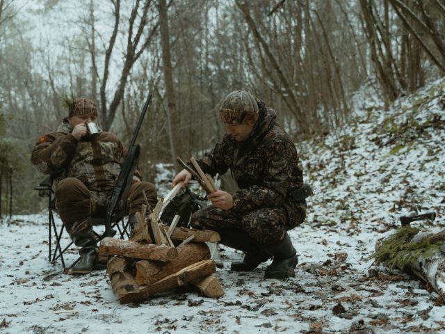 Itinéraire type pour une sortie de chasse en forêt